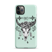 Load image into Gallery viewer, Floral Skull Snap Case for iPhone®
