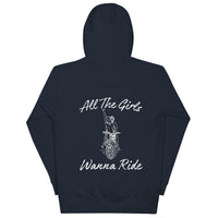 Load image into Gallery viewer, All The Girls Wanna Ride Unisex Hoodie
