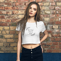 Load image into Gallery viewer, What You Go Through Women’s Crop Tee
